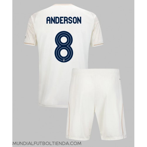 Camiseta Nottingham Forest Elliot Anderson #8 Segunda Equipación Replica 2025-26 para niños mangas cortas (+ Pantalones cortos)